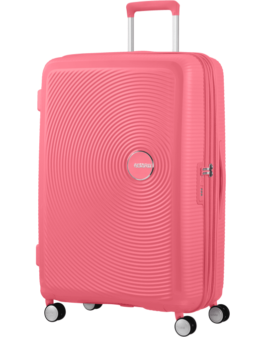 Soundbox 4-wheel 77cm large Spinner Expandable suitcase Bass Black