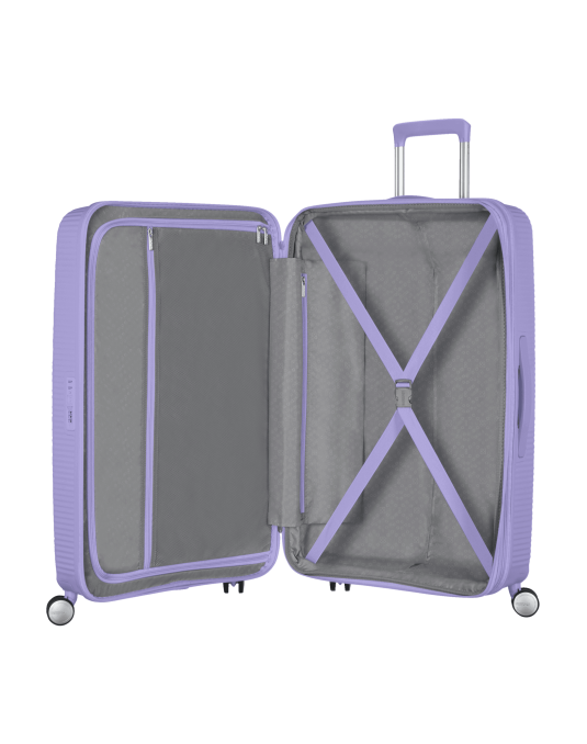 Soundbox 4-wheel 77cm large Spinner Expandable suitcase Bass Black