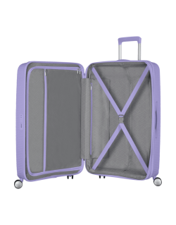 Soundbox 4-wheel 77cm large Spinner Expandable suitcase Bass Black