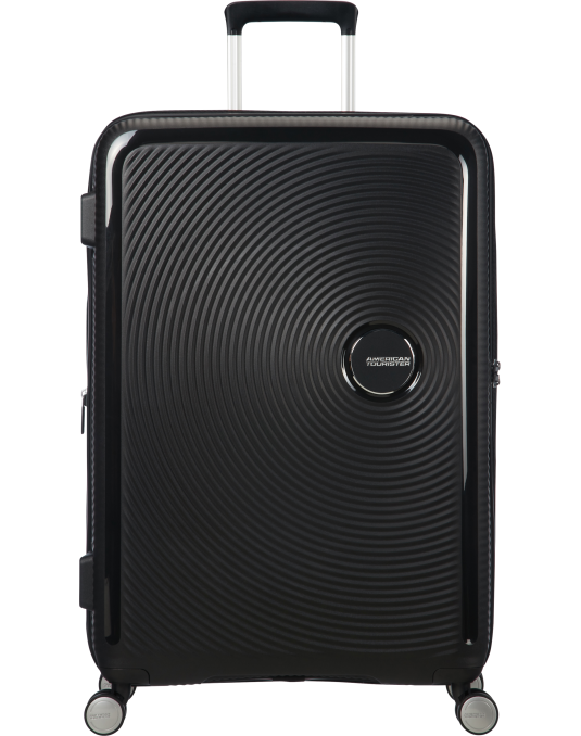 Soundbox 4-wheel 77cm large Spinner Expandable suitcase Bass Black