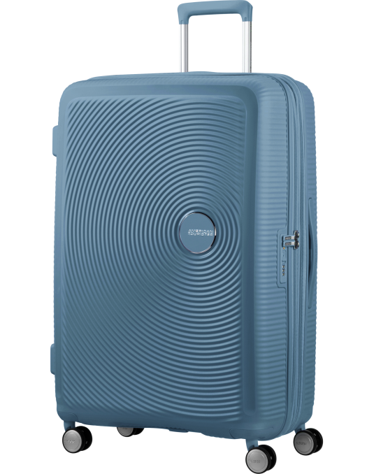Soundbox 4-wheel 77cm large Spinner Expandable suitcase Bass Black
