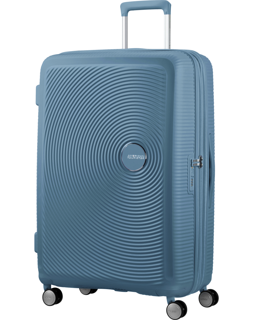Soundbox 4-wheel 77cm large Spinner Expandable suitcase Bass Black
