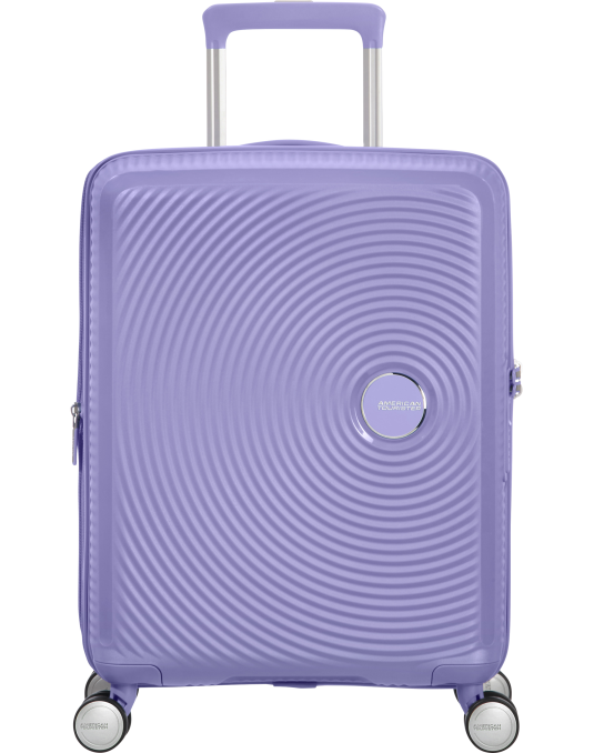 Soundbox 4-wheel cabin baggage Spinner Expandable suitcase 55x40x20/23cm Bass Black