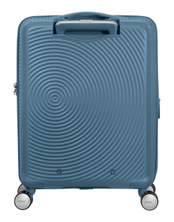 Soundbox 4-wheel cabin baggage Spinner Expandable suitcase 55x40x20/23cm Bass Black