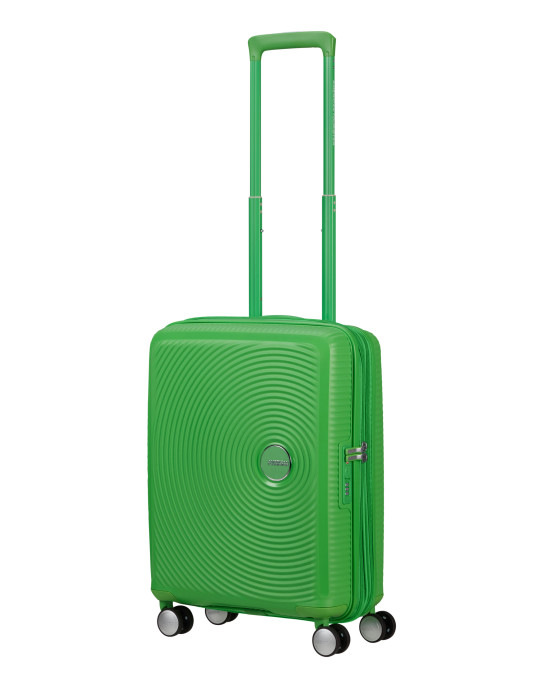 Soundbox 4-wheel cabin baggage Spinner Expandable suitcase 55x40x20/23cm Bass Black