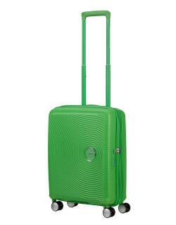 Soundbox 4-wheel cabin baggage Spinner Expandable suitcase 55x40x20/23cm Bass Black