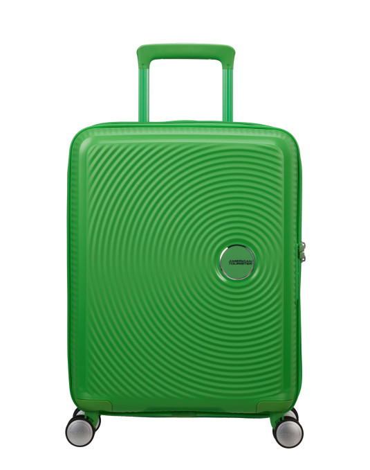 Soundbox 4-wheel cabin baggage Spinner Expandable suitcase 55x40x20/23cm Bass Black