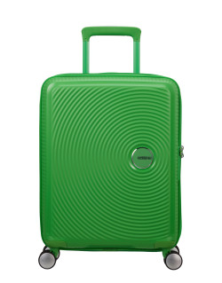 Soundbox 4-wheel cabin baggage Spinner Expandable suitcase 55x40x20/23cm Bass Black