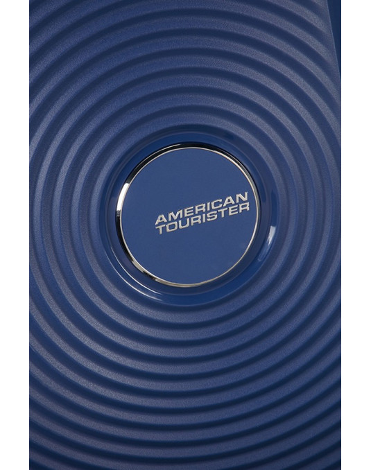 Soundbox 4-wheel cabin baggage Spinner Expandable suitcase 55x40x20/23cm Bass Black