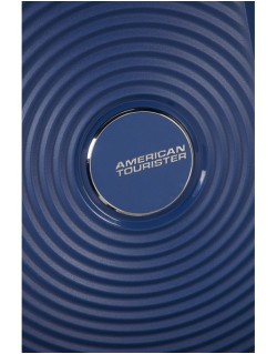 Soundbox 4-wheel cabin baggage Spinner Expandable suitcase 55x40x20/23cm Bass Black