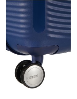 Soundbox 4-wheel cabin baggage Spinner Expandable suitcase 55x40x20/23cm Bass Black