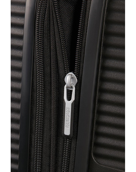 Soundbox 4-wheel 67cm medium Spinner Expandable suitcase Bass Black