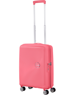 Soundbox 4-wheel cabin baggage Spinner Expandable suitcase 55x40x20/23cm Bass Black