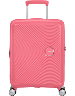 Soundbox 4-wheel cabin baggage Spinner Expandable suitcase 55x40x20/23cm Bass Black