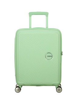 Soundbox 4-wheel cabin baggage Spinner Expandable suitcase 55x40x20/23cm Bass Black