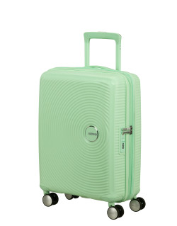 Soundbox 4-wheel cabin baggage Spinner Expandable suitcase 55x40x20/23cm Bass Black