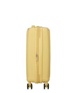 Soundbox 4-wheel cabin baggage Spinner Expandable suitcase 55x40x20/23cm Bass Black