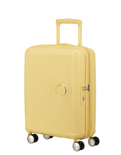 Soundbox 4-wheel cabin baggage Spinner Expandable suitcase 55x40x20/23cm Bass Black