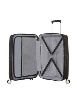 Soundbox 4-wheel 77cm large Spinner Expandable suitcase Bass Black