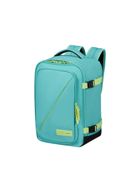 Take2cabin| Backpack S| Dusty Turquoise/Lime