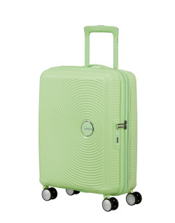 Soundbox 4-wheel cabin baggage Spinner Expandable suitcase 55x40x20/23cm Bass Black