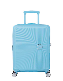 Soundbox 4-wheel cabin baggage Spinner Expandable suitcase 55x40x20/23cm Bass Black