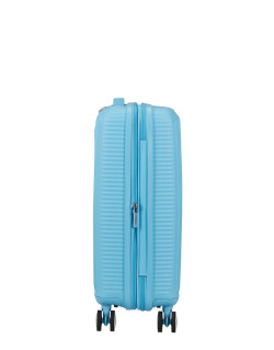 Soundbox 4-wheel cabin baggage Spinner Expandable suitcase 55x40x20/23cm Bass Black