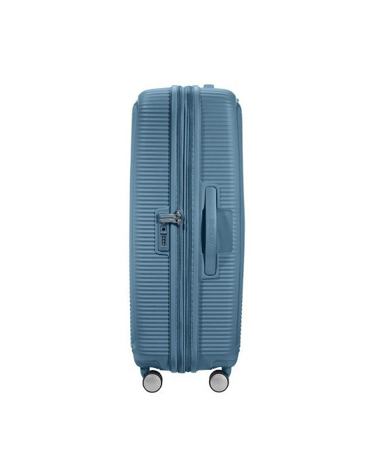 Soundbox 4-wheel 77cm large Spinner Expandable suitcase Bass Black